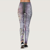 Rote Rose Floral Ephemera Leggings (Rückseite)