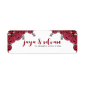Rote Rose Floral Wedding Theme (Vorne)