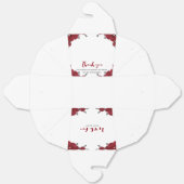 Rote Rose Floral Wedding Theme Geschenkschachtel (Ungefaltet)