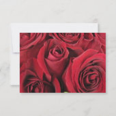 Rote Rose florale RSVP-Karte RSVP Karte (Rückseite)