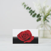 Rote Rose - Floristengeschäftskarten Visitenkarte (Stehend Vorderseite)