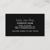 Rote Rose, Floristry Visitenkarte (Rückseite)