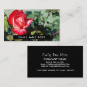 Rote Rose, Floristry Visitenkarte (Vorne/Hinten)