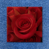 Rote Rose Foto Art Button