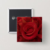 Rote Rose Foto Kunst Button (Vorne & Hinten)