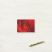 Rote Rose Foto Post-it Klebezettel (Auf Schreibtisch)