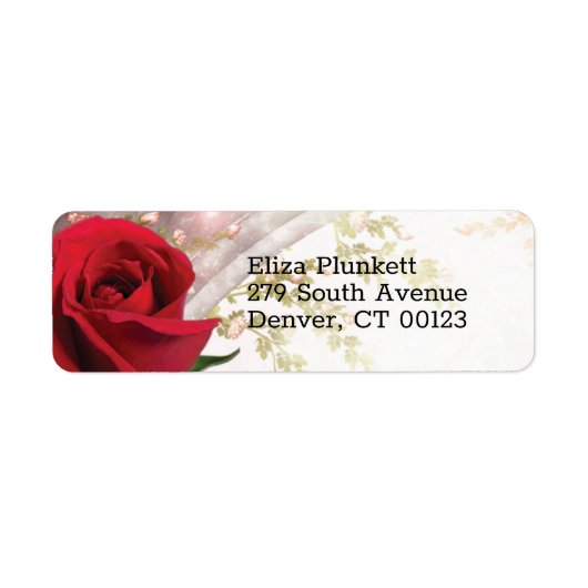 Rote Rose Foto Whimsical (Vorne)