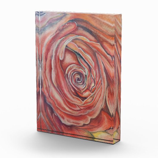 Rote Rose Fotoblock (Rechts)