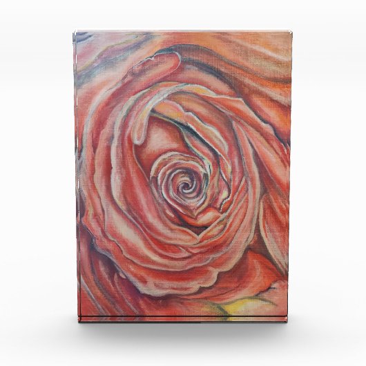 Rote Rose Fotoblock (Vorderseite)