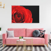 rote Rose-Fotografie in Leinwand verpackt (Insitu (Wohnzimmer))