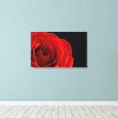 rote Rose-Fotografie in Leinwand verpackt (Insitu (Holzboden))