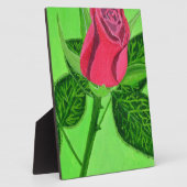 Rote Rose Fotoplatte (Seite)