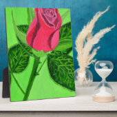 Rote Rose Fotoplatte (Seite)