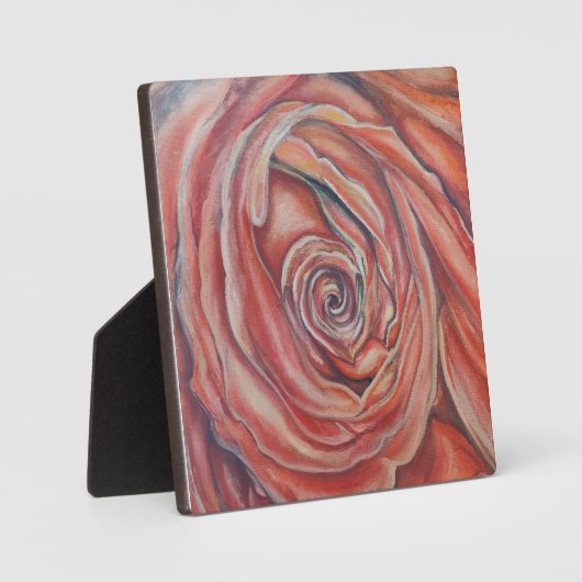 Rote Rose Fotoplatte (Vorderseite)