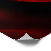 Rote Rose Fraktal Blume Poster (Ecke)