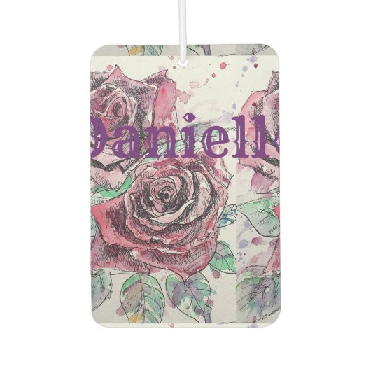 Rote Rose Frische Pasta machen Autolufterfrischer (Vorderseite)