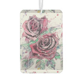 Rote Rose Frische Pasta machen Autolufterfrischer (Rückseite)