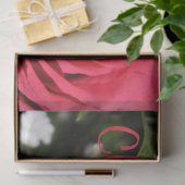 Rote Rose Frohe Weihnachtszettel Seidenpapier (Geschenk)