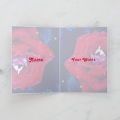 Rote Rose für Ihre Karte (Innenseite)