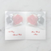 Rote Rose - Für Ihre Karte (Innenseite)