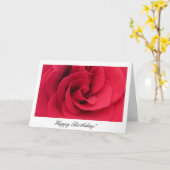 Rote Rose Geburtstagkarte Karte (Gelbe Blume)