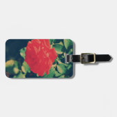Rote Rose Gepäckanhänger (Vorderseite horizontal)