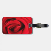 Rote Rose Gepäckanhänger (Rückseite horizontal)