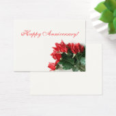Rote Rose-Geschenketiketten für den Blumenbezug (Schreibtisch)