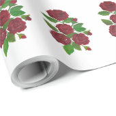 rote Rose Geschenkpapier (Rolleneckpunkt)