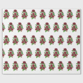 rote Rose Geschenkpapier (Flach)
