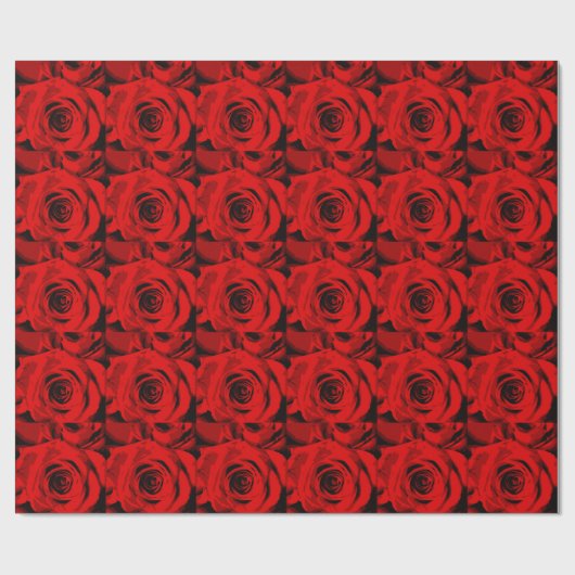Rote Rose Geschenkpapier (Flach)