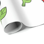 Rote Rose Geschenkpapier (Rolleneckpunkt)