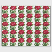 Rote Rose Geschenkpapier (Flach)