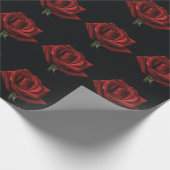 Rote Rose Geschenkpapier (Ecke)