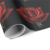 Rote Rose Geschenkpapier (Rolleneckpunkt)
