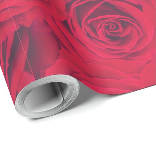 Rote Rose Geschenkpapier (Rolleneckpunkt)