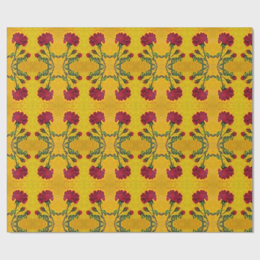 Rote Rose Geschenkpapier (Flach)