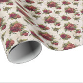 Rote Rose Geschenkpapier (Rolleneckpunkt)
