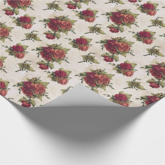 Rote Rose Geschenkpapier (Ecke)