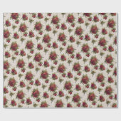 Rote Rose Geschenkpapier (Flach)