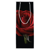 Rote Rose Geschenktüte Für Weinflaschen (Rückseite)
