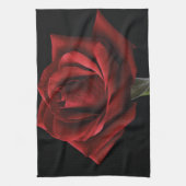 Rote Rose Geschirrtuch (Vertikal)
