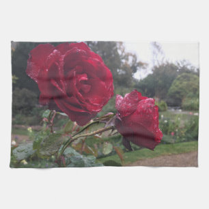 Rote Rose Geschirrtuch