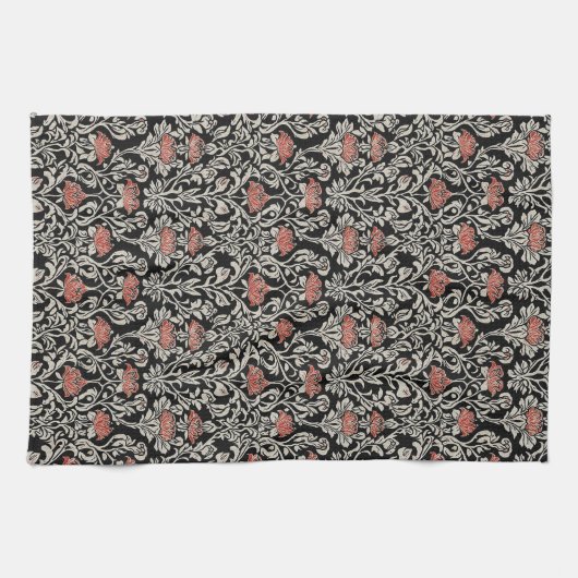Rote Rose Geschirrtuch (Horizontal)