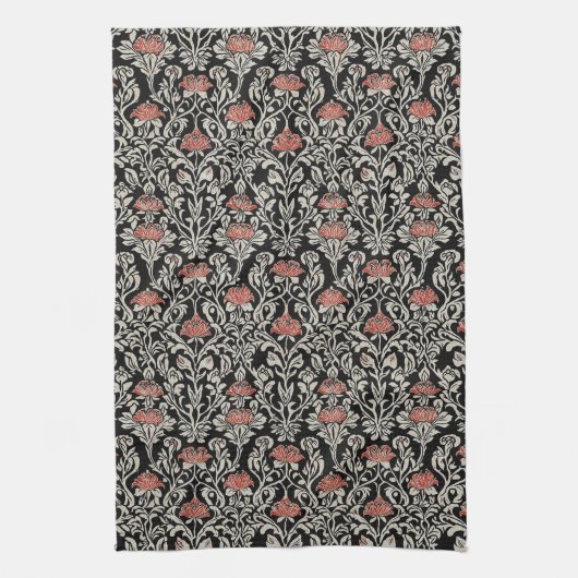 Rote Rose Geschirrtuch (Vertikal)