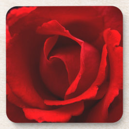 Rote Rose Getränkeuntersetzer