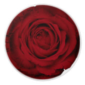 Rote Rose Glam Custom Dresser Cabinet Knobs Keramikknauf (Vorderseite)