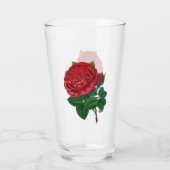 Rote Rose Glas (Rückseite)