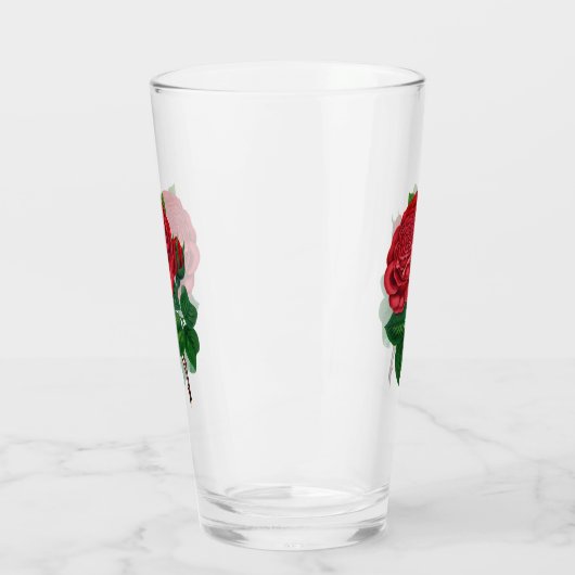 Rote Rose Glas (Links)