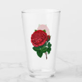 Rote Rose Glas (Vorderseite)